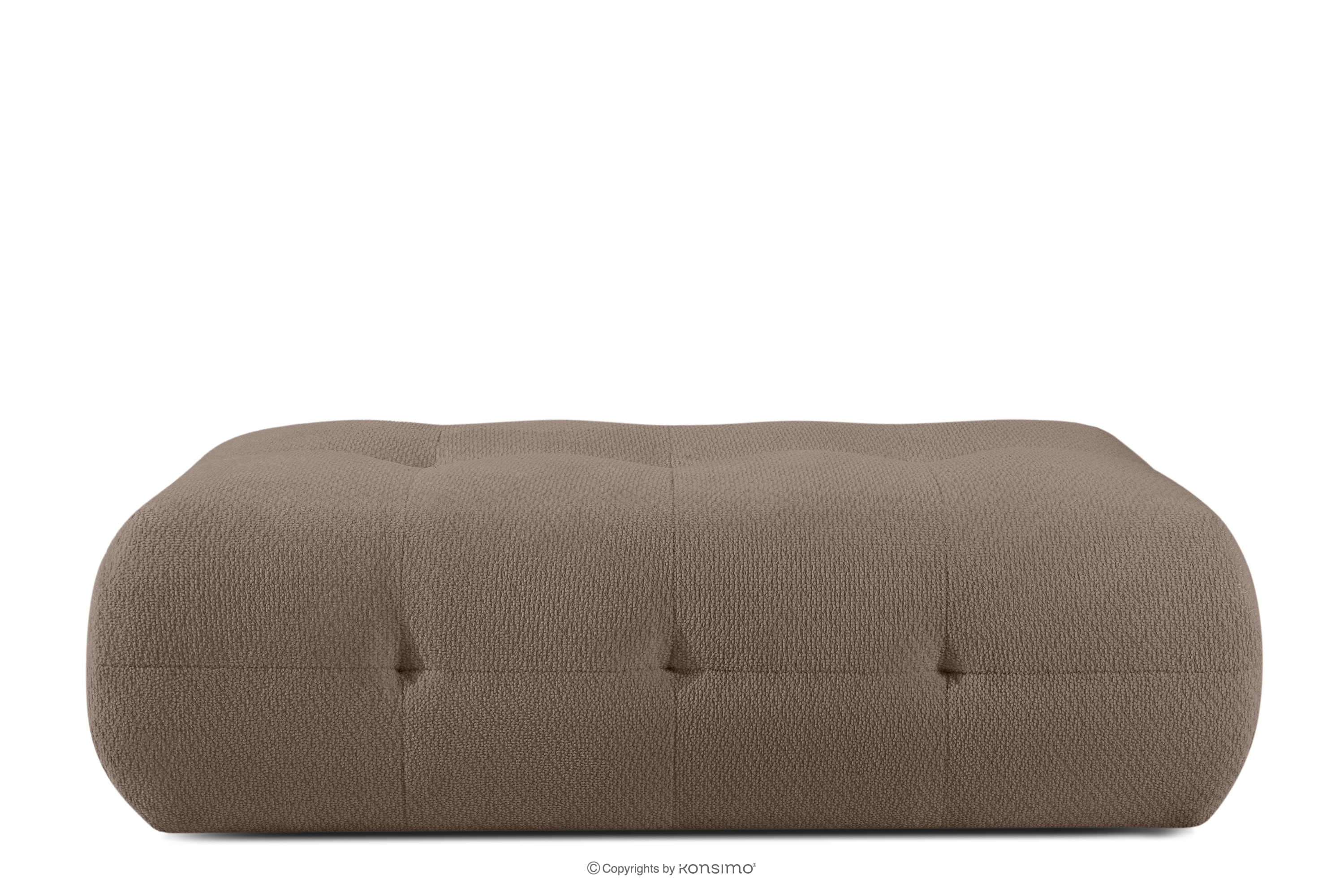 Pufa z pikowaniem brązowy