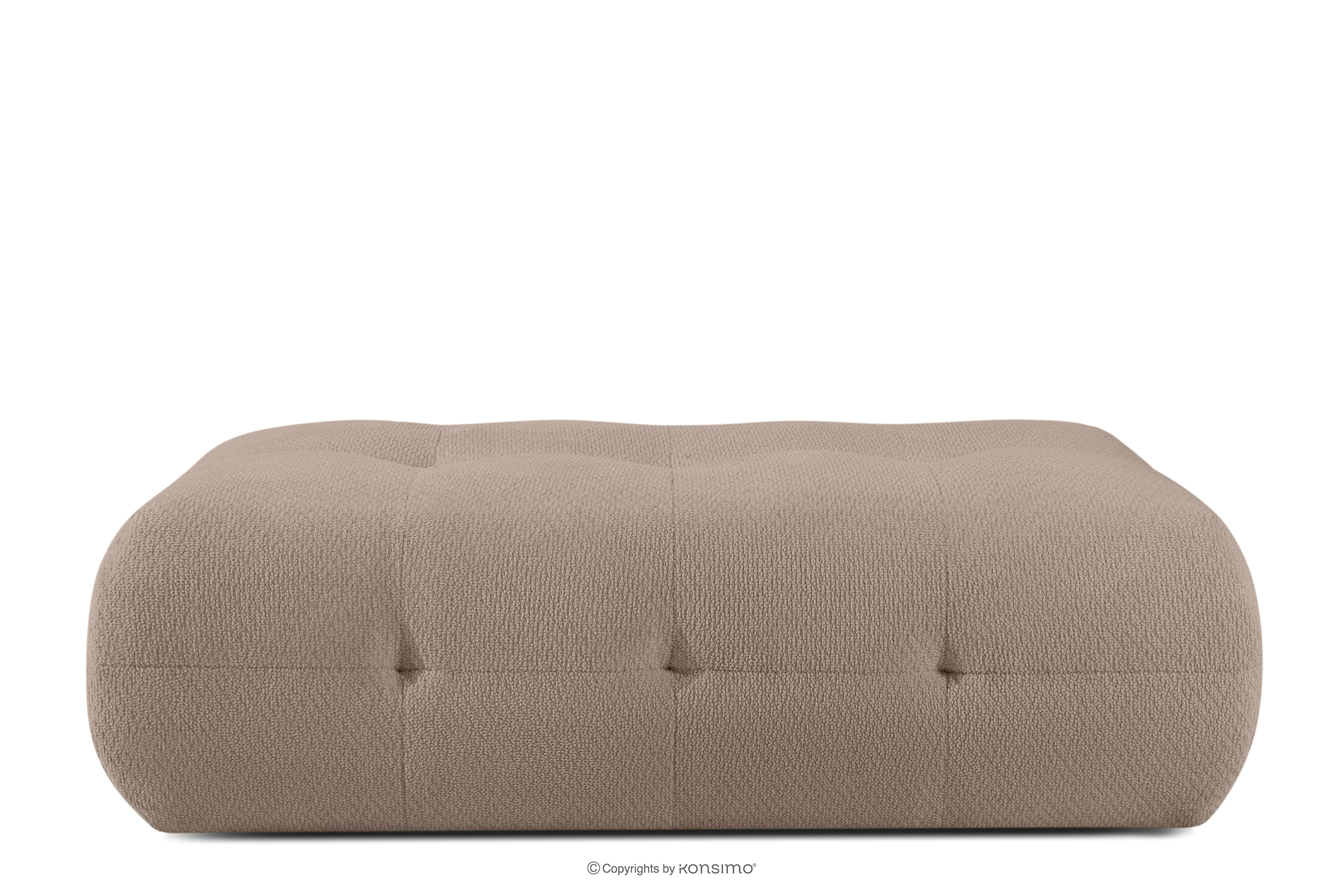 Pufa z pikowaniem jasny brązowy