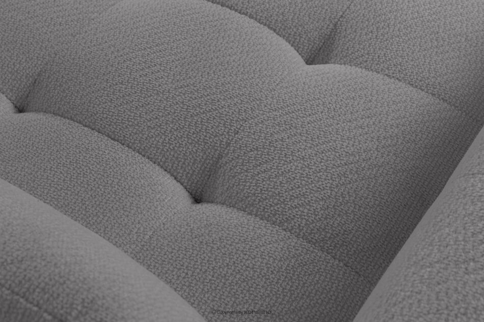 ALIGRA Narożnik z pikowaniem w tkaninie szenilowej lewy szary szary - zdjęcie 8