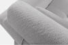 ALIGRA Narożnik z pikowaniem w tkaninie szenilowej lewy jasny szary jasny szary - zdjęcie 7