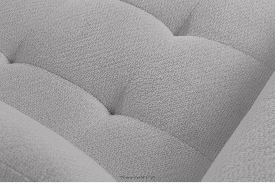 ALIGRA Narożnik z pikowaniem w tkaninie szenilowej lewy jasny szary jasny szary - zdjęcie 8