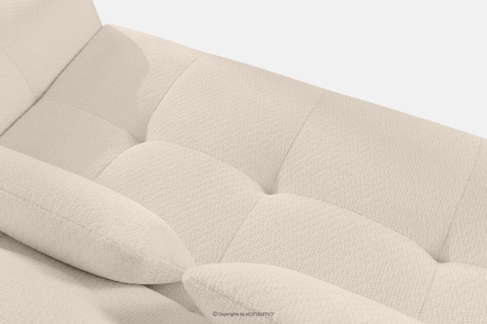 ALIGRA Narożnik z pikowaniem w tkaninie szenilowej lewy jasny beżowy jasny beżowy - zdjęcie 4