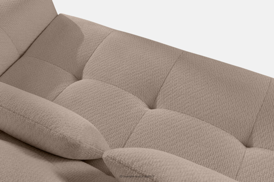 ALIGRA Narożnik z pikowaniem w tkaninie szenilowej lewy jasny brązowy jasny brązowy - zdjęcie 4