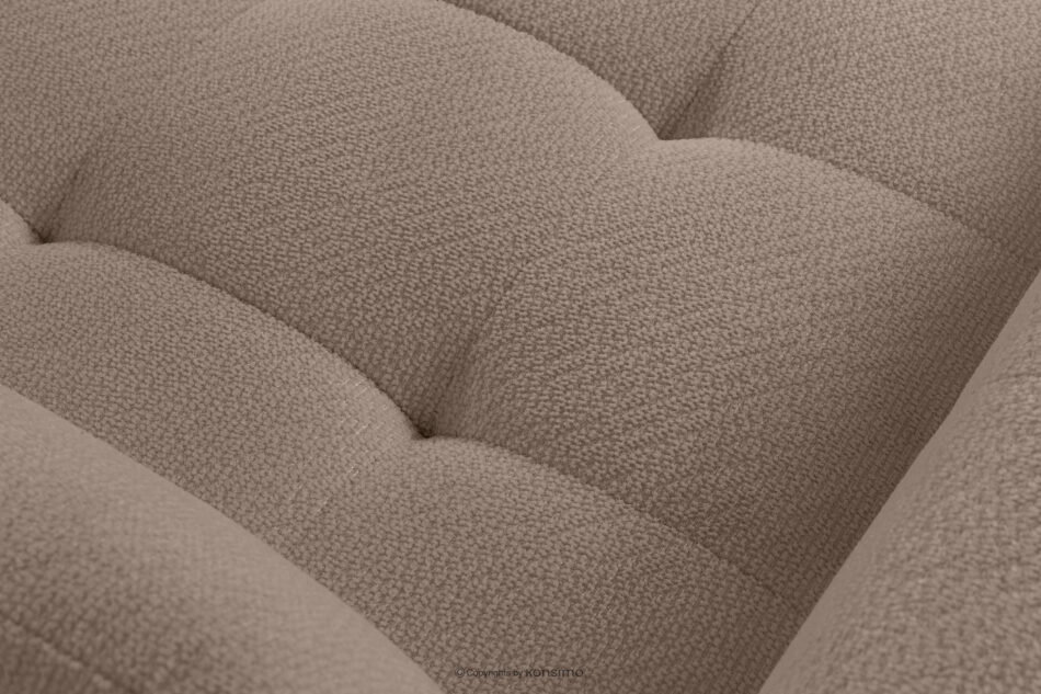 ALIGRA Narożnik z pikowaniem w tkaninie szenilowej lewy jasny brązowy jasny brązowy - zdjęcie 8