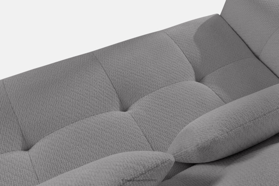 ALIGRA Narożnik z pikowaniem w tkaninie szenilowej prawy szary szary - zdjęcie 4