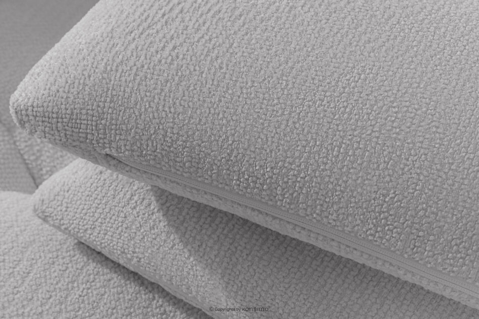 ALIGRA Narożnik z pikowaniem w tkaninie szenilowej prawy jasny szary jasny szary - zdjęcie 7