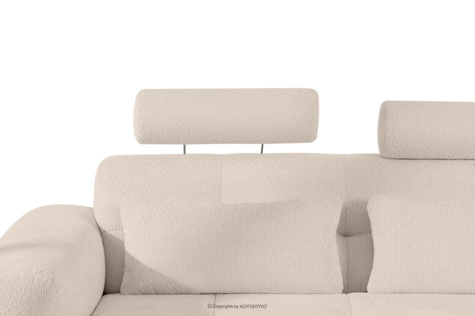 ALIGRA Narożnik z pikowaniem w tkaninie szenilowej prawy jasny beżowy jasny beżowy - zdjęcie 11