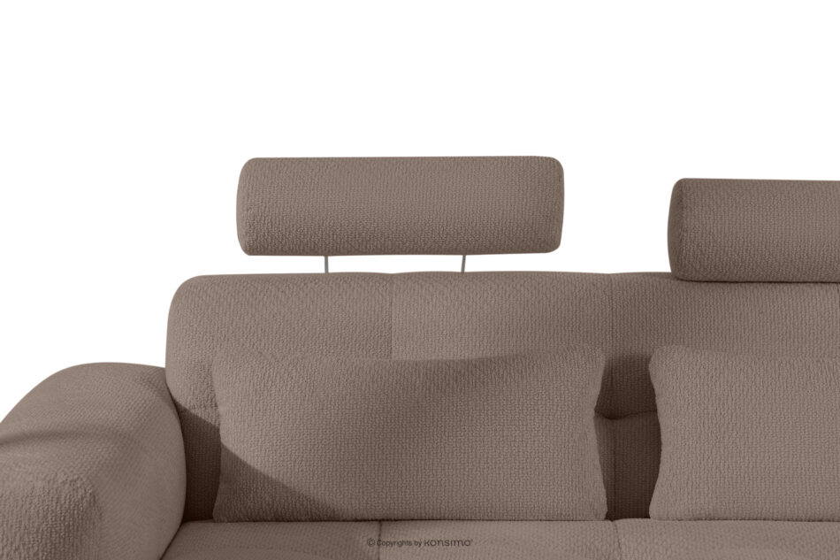 ALIGRA Narożnik z pikowaniem w tkaninie szenilowej prawy brązowy brązowy - zdjęcie 11