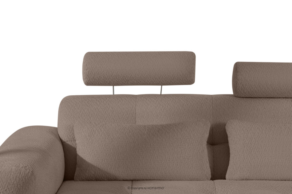 ALIGRA Narożnik z pikowaniem w tkaninie szenilowej prawy brązowy brązowy - zdjęcie 12