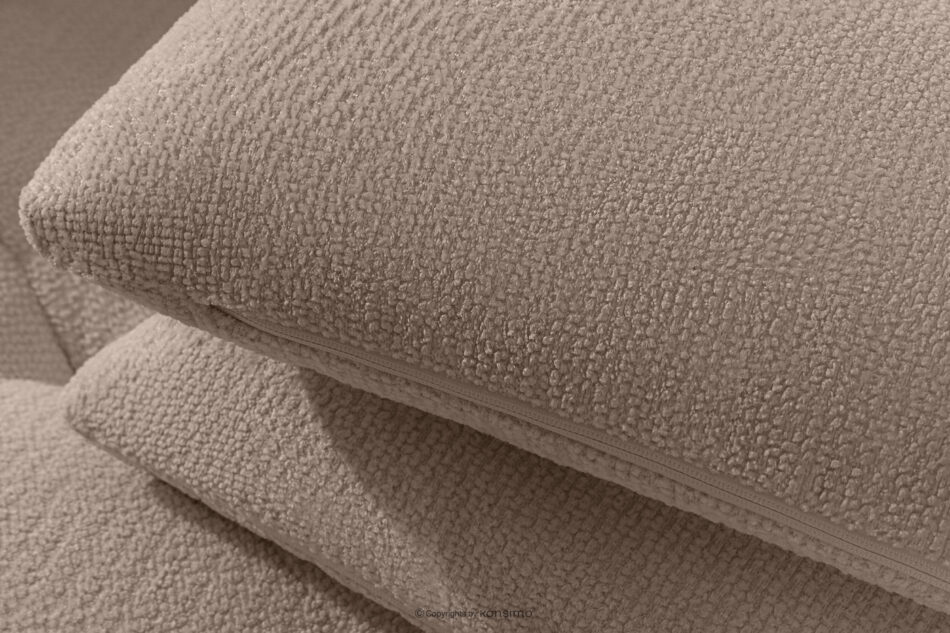 ALIGRA Narożnik z pikowaniem w tkaninie szenilowej prawy jasny brązowy jasny brązowy - zdjęcie 7