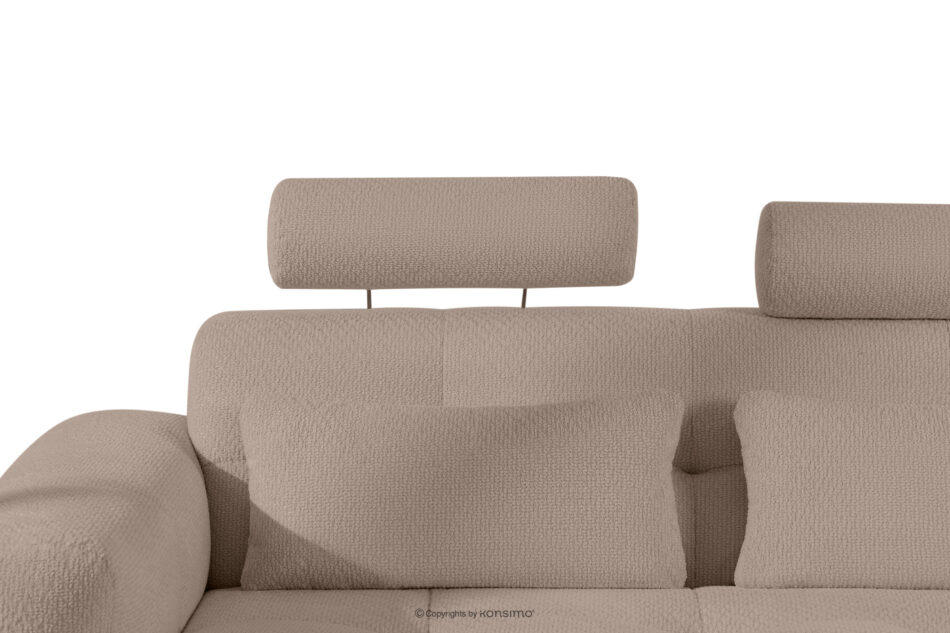 ALIGRA Narożnik z pikowaniem w tkaninie szenilowej prawy jasny brązowy jasny brązowy - zdjęcie 11