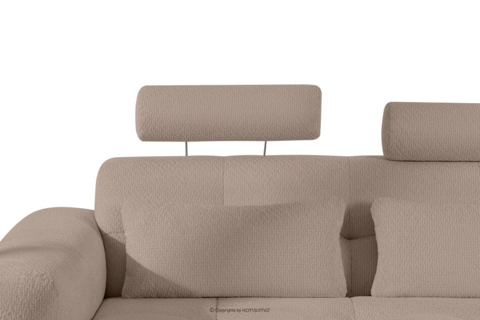 ALIGRA Narożnik z pikowaniem w tkaninie szenilowej prawy jasny brązowy jasny brązowy - zdjęcie 12