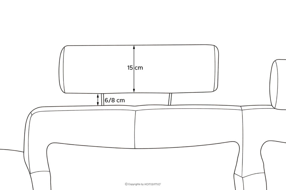 ALIGRA Narożnik z pikowaniem w tkaninie szenilowej prawy brązowy brązowy - zdjęcie 17