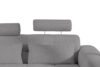 ALIGRA Zestaw mebli do salonu narożnik lewy i puf w kaninie szenil z pikowaniem szary szary - zdjęcie 15