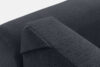 BLUME Nowoczesny narożnik w tkaninie szenilowej lewy grafitowy grafitowy - zdjęcie 12