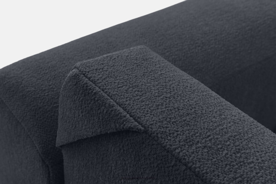 BLUME Nowoczesny narożnik w tkaninie szenilowej lewy grafitowy grafitowy - zdjęcie 11