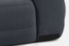 BLUME Nowoczesny narożnik w tkaninie szenilowej lewy grafitowy grafitowy - zdjęcie 16