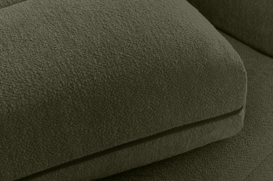 BLUME Nowoczesny narożnik w tkaninie szenilowej lewy ciemny zielony ciemny zielony - zdjęcie 8