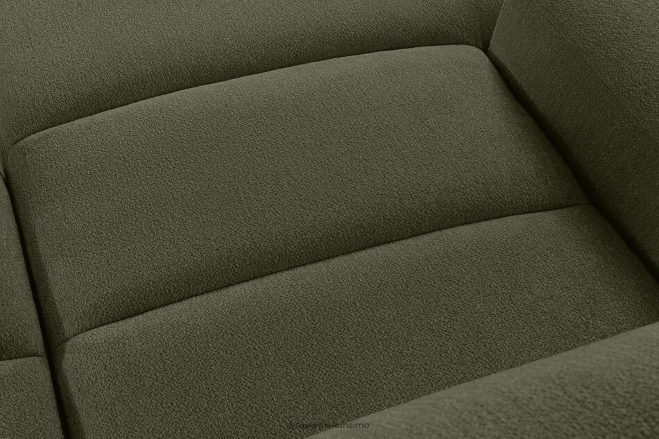 BLUME Nowoczesny narożnik w tkaninie szenilowej lewy ciemny zielony ciemny zielony - zdjęcie 9