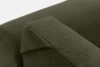 BLUME Nowoczesny narożnik w tkaninie szenilowej lewy ciemny zielony ciemny zielony - zdjęcie 12
