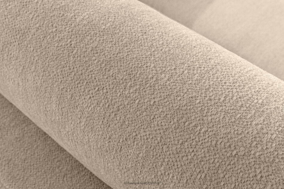 BLUME Nowoczesny narożnik w tkaninie szenilowej lewy kremowy kremowy - zdjęcie 7