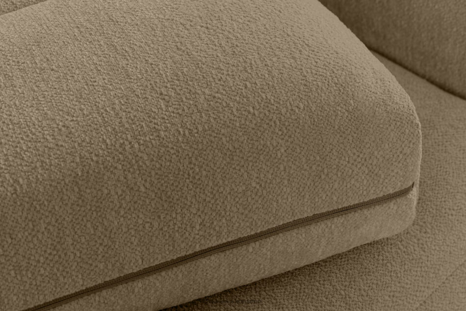 BLUME Nowoczesny narożnik w tkaninie szenilowej lewy ciemny beżowy ciemny beżowy - zdjęcie 8