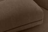 BLUME Nowoczesny narożnik w tkaninie szenilowej lewy brązowy brązowy - zdjęcie 9