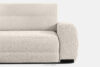 BLUME Nowoczesny narożnik w tkaninie szenilowej lewy ecru ecru - zdjęcie 7