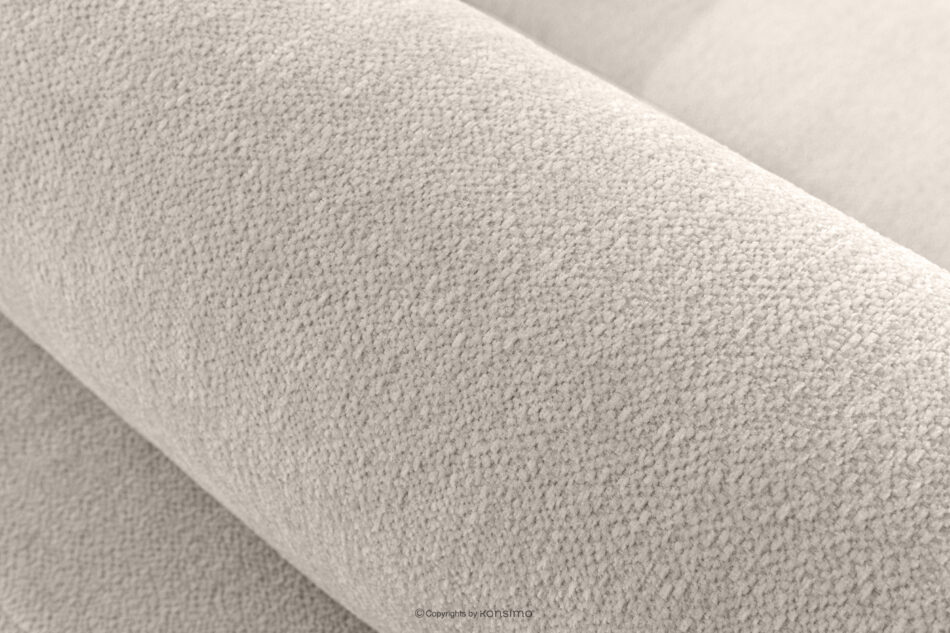 BLUME Nowoczesny narożnik w tkaninie szenilowej lewy ecru ecru - zdjęcie 7