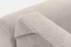 BLUME Nowoczesny narożnik w tkaninie szenilowej lewy ecru ecru - zdjęcie 12