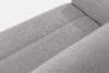 BLUME Nowoczesny narożnik w tkaninie szenilowej prawy jasny szary jasny szary - zdjęcie 6