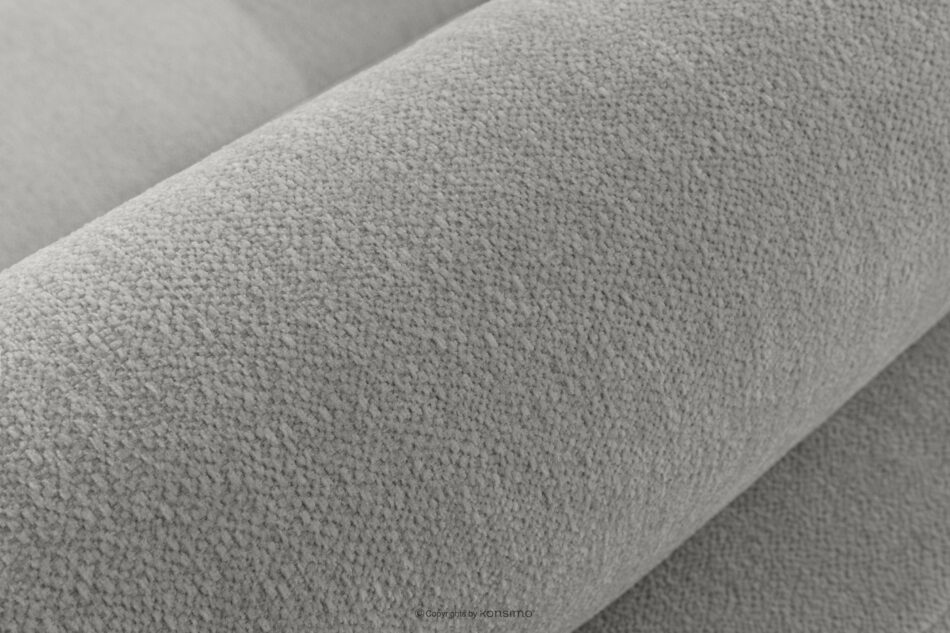 BLUME Nowoczesny narożnik w tkaninie szenilowej prawy jasny szary jasny szary - zdjęcie 7