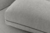 BLUME Nowoczesny narożnik w tkaninie szenilowej prawy jasny szary jasny szary - zdjęcie 9