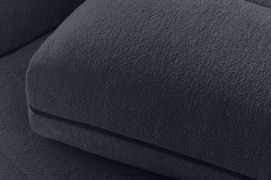 BLUME Nowoczesny narożnik w tkaninie szenilowej prawy grafitowy grafitowy - zdjęcie 8