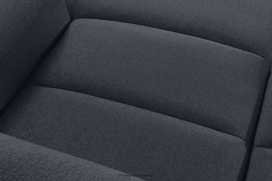 BLUME Nowoczesny narożnik w tkaninie szenilowej prawy grafitowy grafitowy - zdjęcie 9