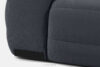 BLUME Nowoczesny narożnik w tkaninie szenilowej prawy grafitowy grafitowy - zdjęcie 16