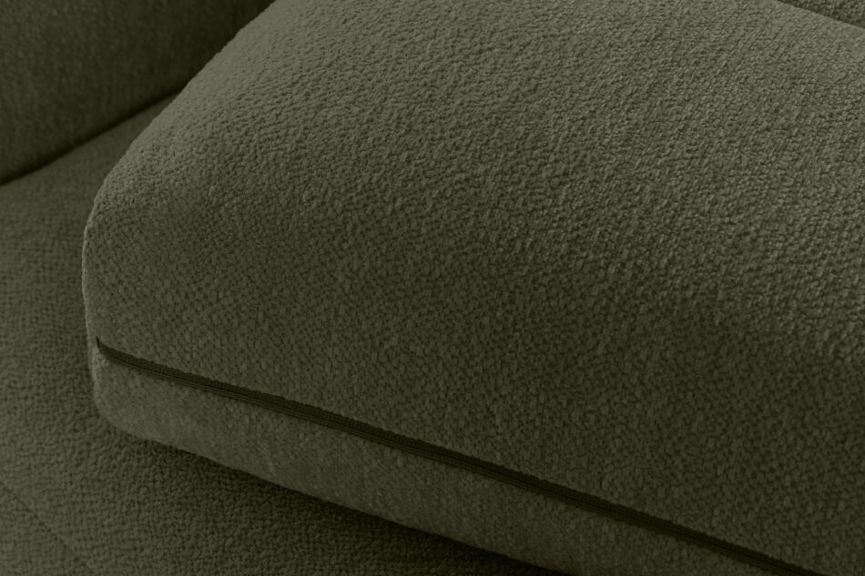 BLUME Nowoczesny narożnik w tkaninie szenilowej prawy ciemny zielony ciemny zielony - zdjęcie 8