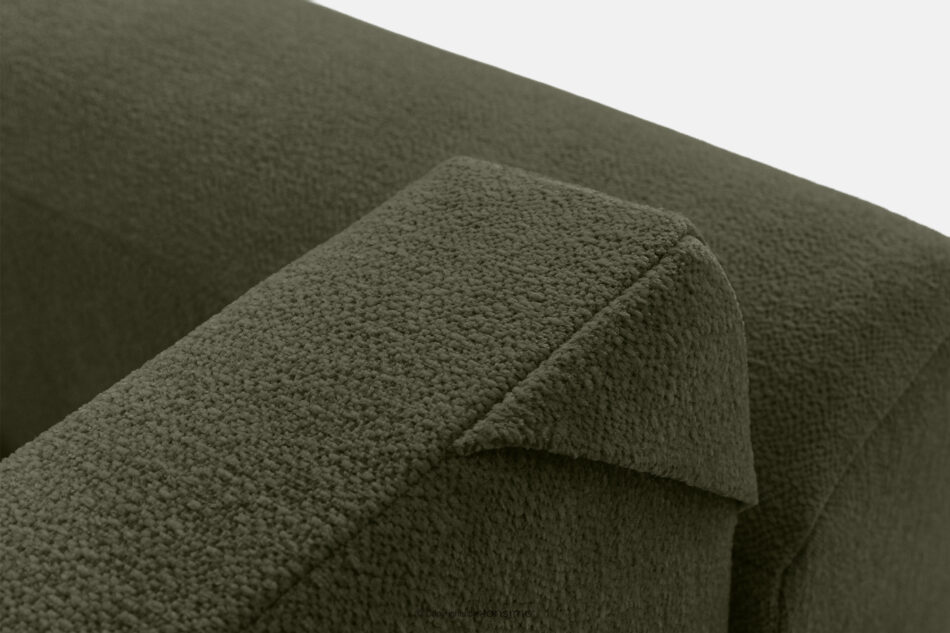 BLUME Nowoczesny narożnik w tkaninie szenilowej prawy ciemny zielony ciemny zielony - zdjęcie 11