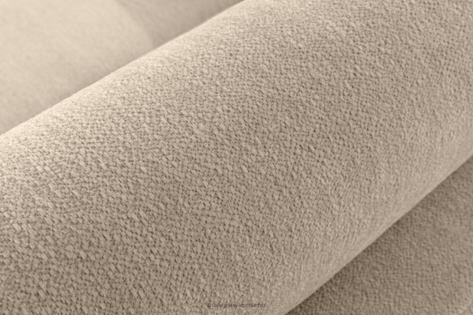 BLUME Nowoczesny narożnik w tkaninie szenilowej prawy kremowy kremowy - zdjęcie 7