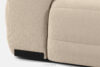 BLUME Nowoczesny narożnik w tkaninie szenilowej prawy kremowy kremowy - zdjęcie 16