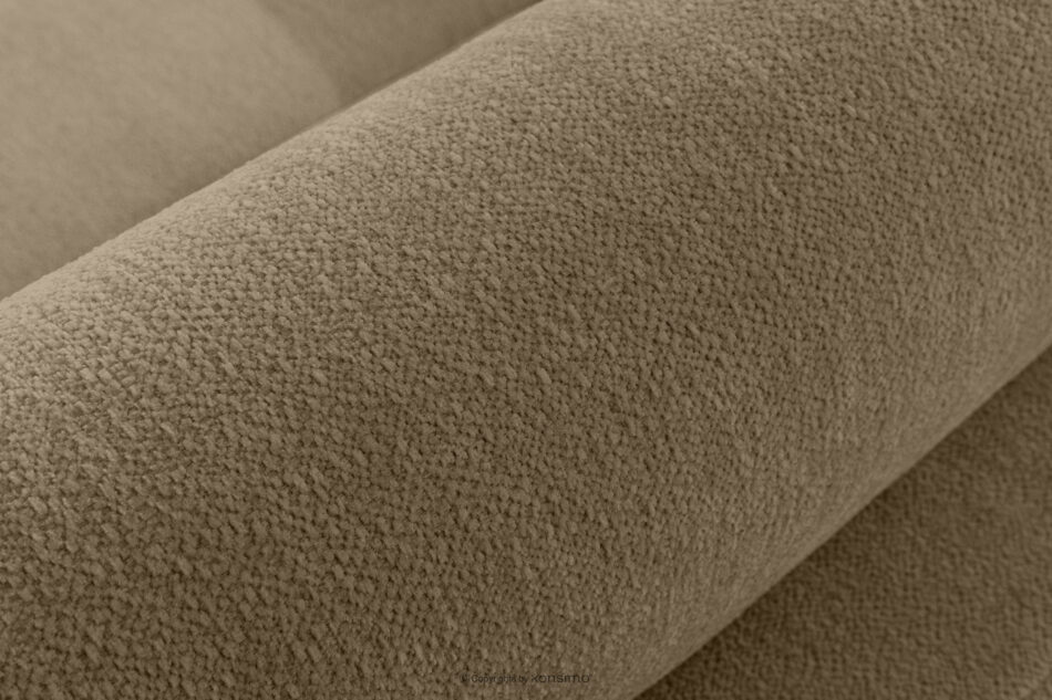 BLUME Nowoczesny narożnik w tkaninie szenilowej prawy ciemny beżowy ciemny beżowy - zdjęcie 7