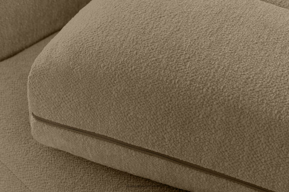 BLUME Nowoczesny narożnik w tkaninie szenilowej prawy ciemny beżowy ciemny beżowy - zdjęcie 8