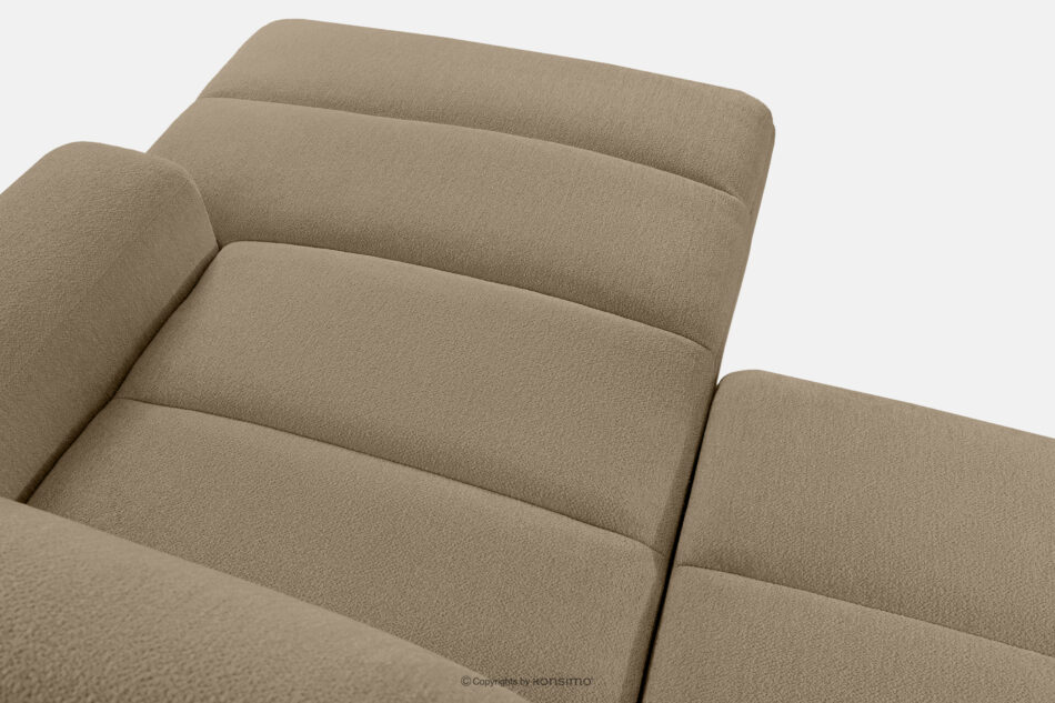 BLUME Nowoczesny narożnik w tkaninie szenilowej prawy ciemny beżowy ciemny beżowy - zdjęcie 10