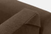 BLUME Nowoczesny narożnik w tkaninie szenilowej prawy brązowy brązowy - zdjęcie 12