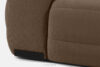 BLUME Nowoczesny narożnik w tkaninie szenilowej prawy brązowy brązowy - zdjęcie 16