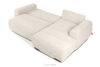 BLUME Nowoczesny narożnik w tkaninie szenilowej prawy ecru ecru - zdjęcie 5