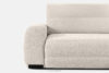 BLUME Nowoczesny narożnik w tkaninie szenilowej prawy ecru ecru - zdjęcie 7