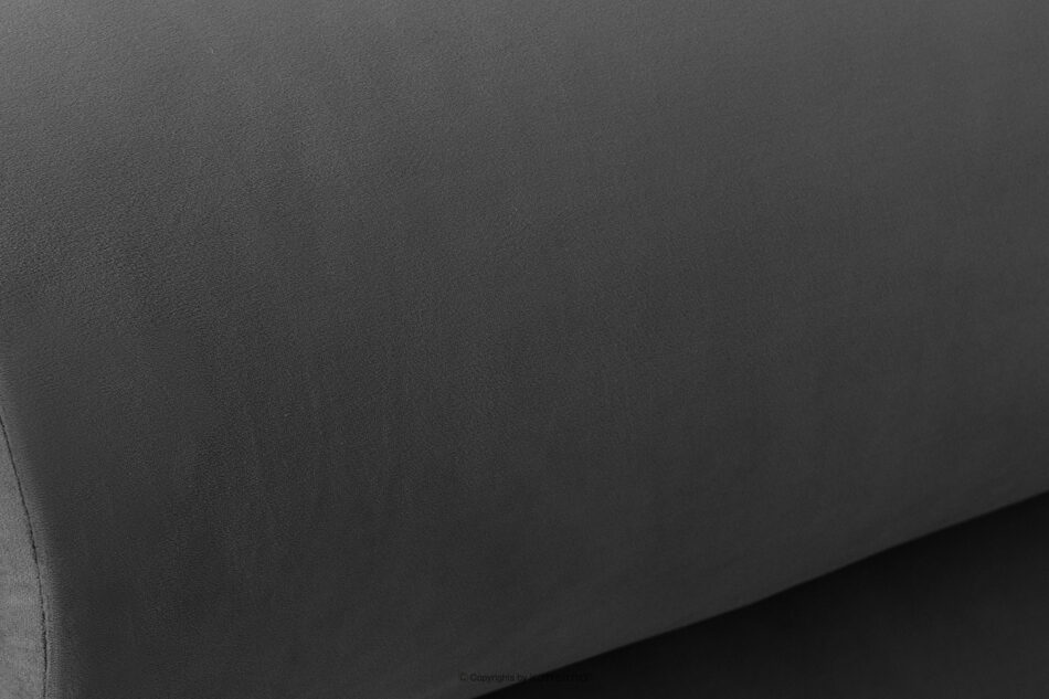 LUNEO Łóżko tapicerowane japandi z pojemnikiem na pościel 160 cm antracytowy antracytowy - zdjęcie 6