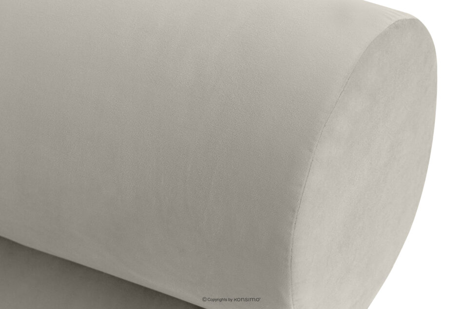 LUNEO Łóżko tapicerowane japandi z pojemnikiem na pościel 160 cm kremowy kremowy - zdjęcie 7