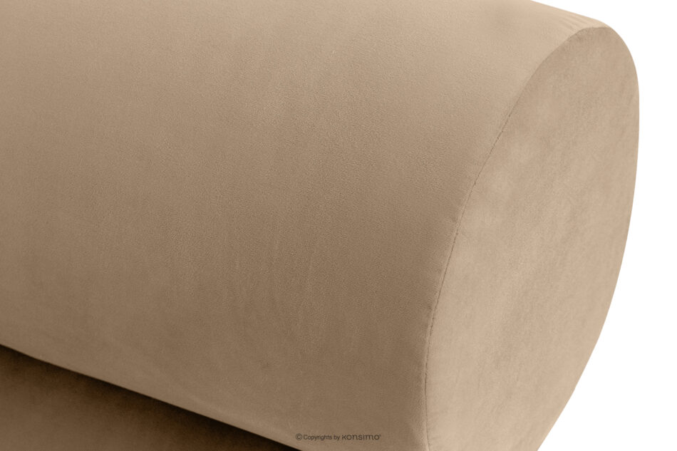 LUNEO Łóżko tapicerowane japandi z pojemnikiem na pościel 160 cm ciemny beżowy ciemny beżowy - zdjęcie 7